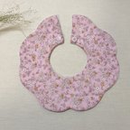 作品もくもくスタイ　花柄スタイ　名前刺繍