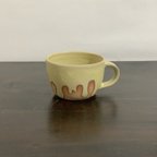 作品陶器　黄色のとろとろマグカップ