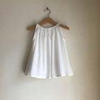 作品Cotton lawn no sleeves blouse 