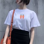 作品◎送料無料　ニンジン半袖Tシャツ【受注生産】