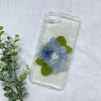 作品押し花 スマホケース iphone7 iphone8