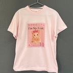 作品保護猫チャリTシャツ「SHIZUKU」（ピンク/半袖）選べるサイズSMLXL