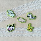 作品草原動物刺繍