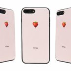 作品《iIchigo》チョコ いちご ハート  iPhone7/8 Plus（5.5インチ） レザーケースフルカバー（ピンク）