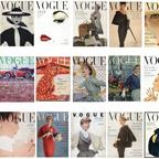 作品【45】「1950's VOGUE 」雑誌カバーシール (18枚)