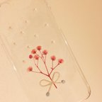 作品かすみ草(ピンク)iPhoneケース