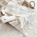作品Hello Baby Tapestry - simple line | ニューボーンフォト | バースデータペストリー  [ 送料無料 プレゼント付 ]