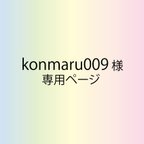 作品konmaru009 様　専用ページ