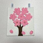 作品知育道具　桜の花　ボタンスナップボタン練習