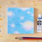 作品「青い空と彩雲と…」コルクボードの原画＊アートパネル