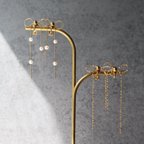 作品新作 ribbon pierce earring /リボン ピアス　イヤリング 