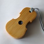 作品チェロ・エンドピン響板（チェロ型）／木材床用／2404／（Endpin Stopper Wooden Anchor Rest for Cello Anti Slip／Cypress）