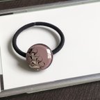 作品絆～Infinity～くすみパープルヘアゴムorポニーフック2.5cm