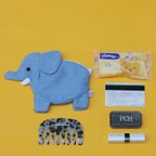 作品Elephant pouch 象小物入れ