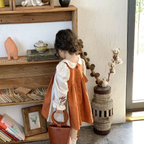 作品【90cm】orange linen natural dress