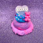 作品"XOXO" Heart アイスクリーム PinkXPurple