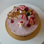 作品宮袋産いちごとクリームチーズ風味のローケーキ