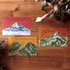 作品山のポストカード【A】3枚セット