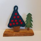 作品かぎ針編み　クリスマスツリーオーナメント