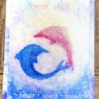 作品🦋L♡VEのお守りアート🦋💓【twin   soul】💓