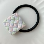 作品刺繍ヘアゴム　"kaku"