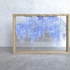 作品-藤- 重ねて楽しむ 花と草木の透明ポスター