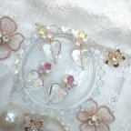 作品pastel color swarovski pierce/earring