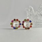 作品カラフルBijou earrings