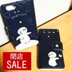 作品【受注生産】宇宙飛行士ペンギンiPhoneケース(手帳型)