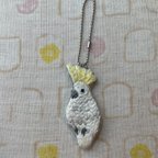 作品キバタン 刺繍チャーム