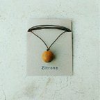 作品wood ball aroma necklace　ブラウン(チーク材)タイプ　アロマネックレス　アロマテラピー