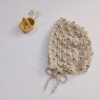 作品【sample】handmade_ぽこぽこ　bonnet