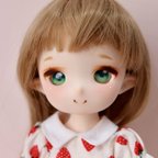 作品●メイクカスタム　IMOMO DOLL  KIRAヘッド クリーム（ヘッド＋おまけレジンアイのみ）