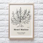 作品【0602】アートポスター　Henri Matisse Le Buisson Exhibition Poster　マティス　木　北欧　海外インテリア