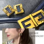 作品095190sVINTAGE EARRING  GIVENCHY ブルーストーンヴィンテージ　アンティーク  イヤリングクラシカル　クリップ　ナチュラル　カジュアルブライダルジュエリ- メンズ ギフト