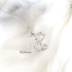 作品～sweet cat～ necklace　silver