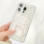 作品アクセサリーのようなスマホケース ｜iPhoneケース｜スマホカバー｜mirror gold