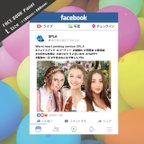 作品SNSパネル facebook フェイスブック風 フォトパネル Lサイズ