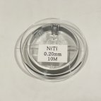 作品Ti 形状記憶 チタンワイヤー 0.2mm 10m巻　NiTi 0.20mm fs-0034