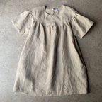 作品【linen series】リネン ヨークギャザーワンピース