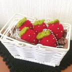 作品🍓新作🍓 あみぐるみ いちごのバスケット！