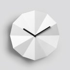 作品≪送料無料≫　北欧デンマーク産　Delta Clock / デルタ クロック　ホワイト（出産祝い・引っ越しなど、新たな門出への時計ギフトとしても◎）