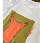 作品ごきげんねこの「ミニキーホルダー+Tシャツ」セット