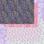 作品【期間限定／20枚】Fabric Flowerセット♡A4両面印刷2種各10枚