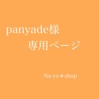 作品panyade様専用ページ