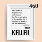 作品No. 460 ヘレンケラーの名言　日本語入りバージョン　インテリア　アート　ポスター　⭐️  北欧　記念日　誕生日　名言　英語