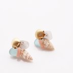 作品shell ＆ seaglass pierce