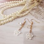 作品●シンプルフラワーピアス●