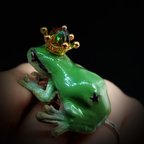 作品カエルの王様リング（緑）