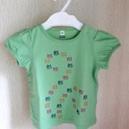 作品猫模様の子ども用Tシャツ